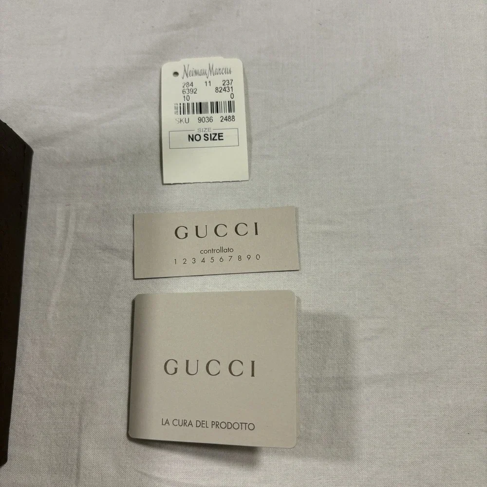 Authentic Gucci Soho Cellarius Wallet Tan GG Monogram Leather Pre-Owned - Picture 5 of 10